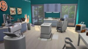 Clínica Veterinária do Trailer do The Sims 4 Gatos e Cães