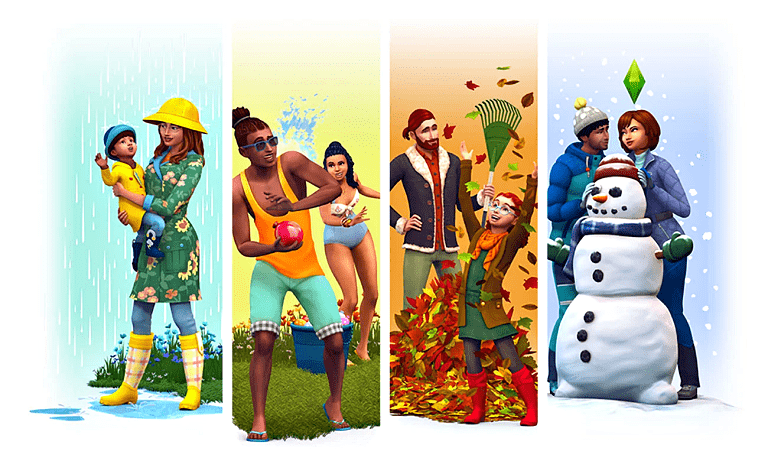 Capa, Logo e Renders Oficiais do The Sims 4 Estações