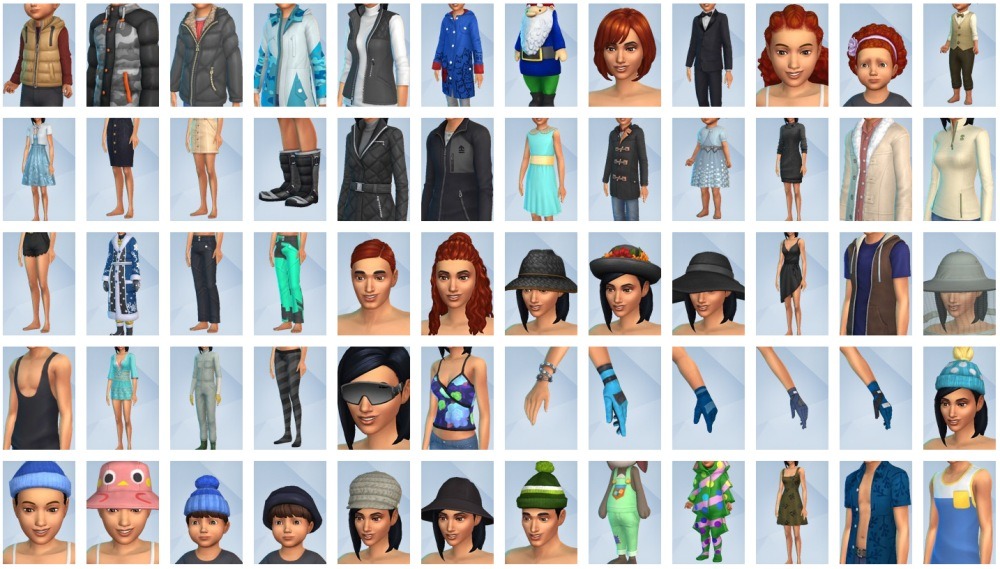 Todos os Objetos e Roupas do The Sims 4 Estações