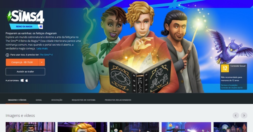 The Sims 4 Reino Magia Lançado Oficialmente