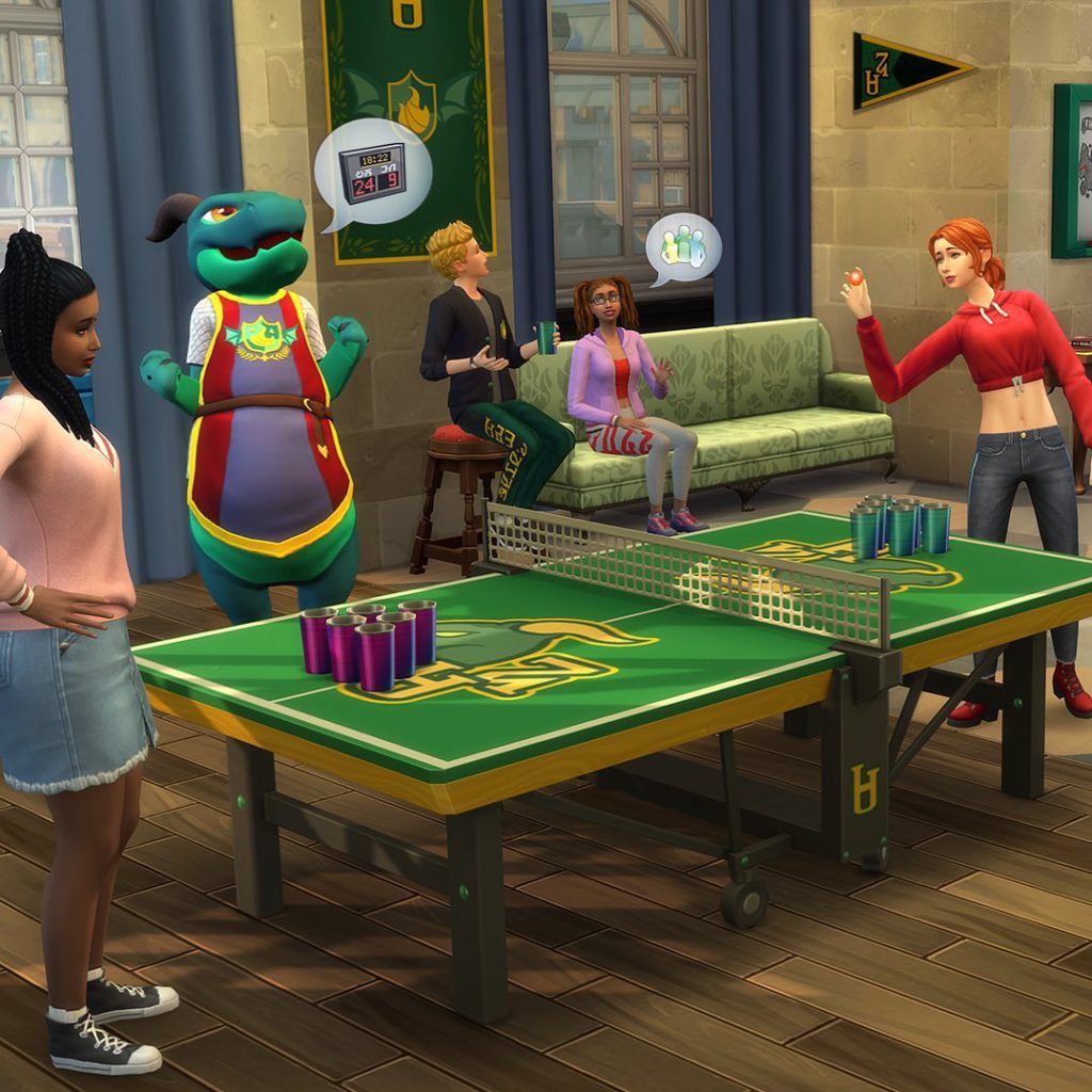 The Sims 4 Vida Universitária: Nova Imagem - Mesa de Pingue-Pongue