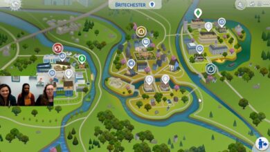 The Sims 4 Vida Universitária: Mapa do Novo Mundo