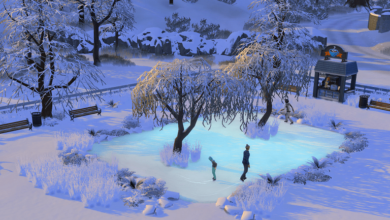 The Sims 4: Lagoa Congelada para Patinação