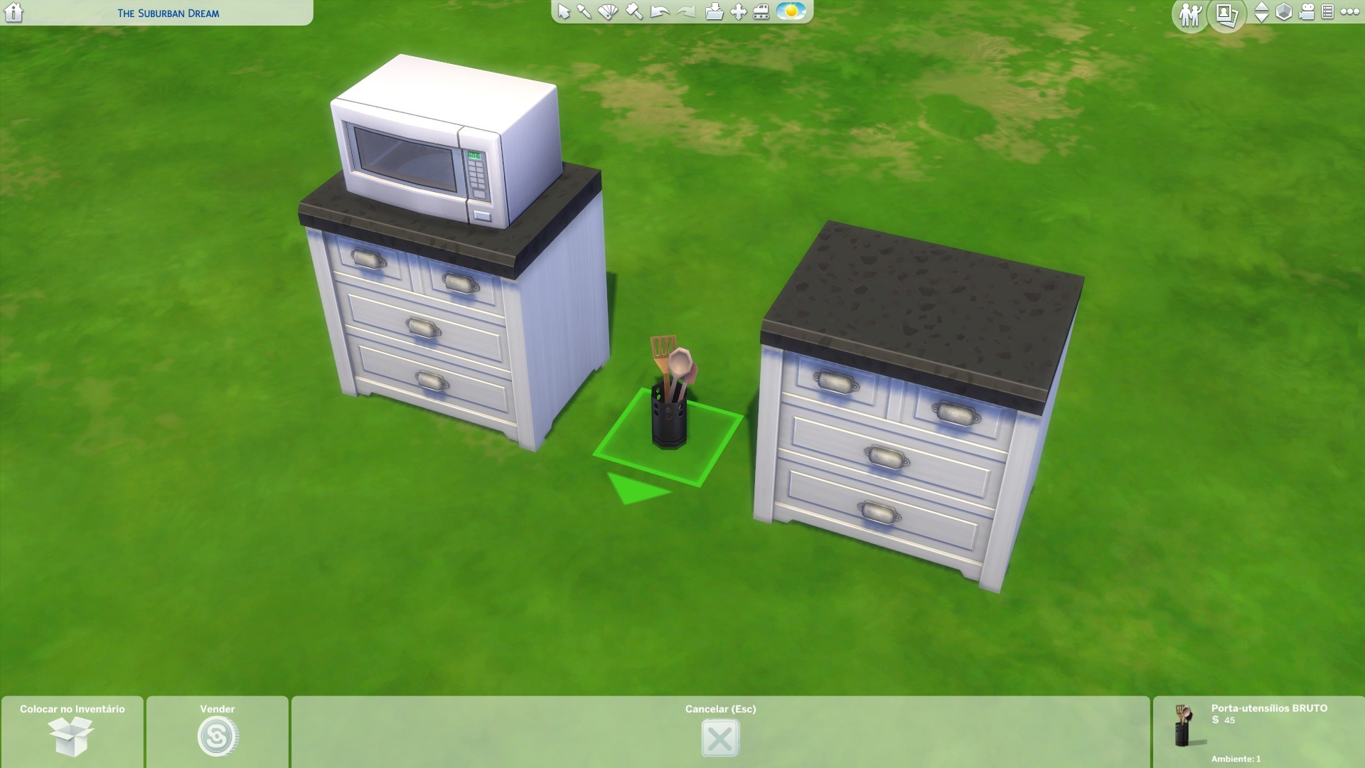 Como subir e descer objetos no The Sims 4