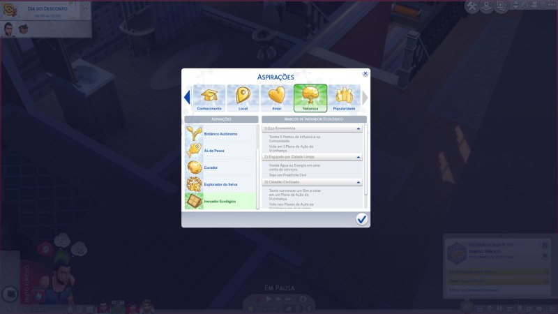 Aspiração Inovador Ecológico The Sims 4 Vida Sustentável - SimsTime