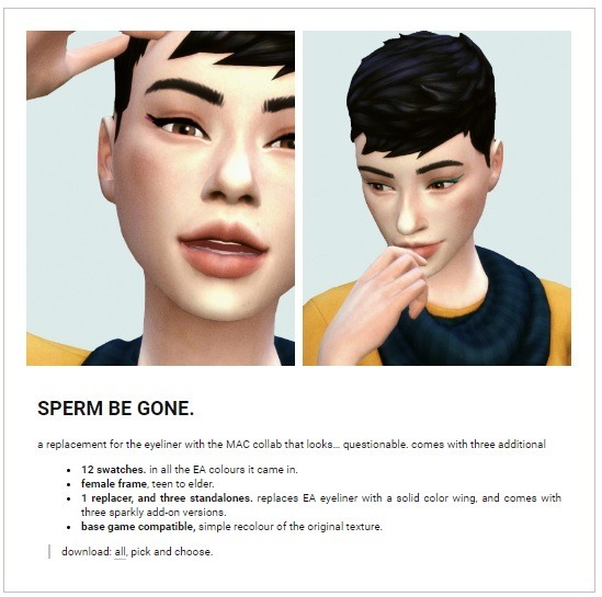 The Sims 4: Maquiagem de Esperma Casou Polêmica na Comunidade