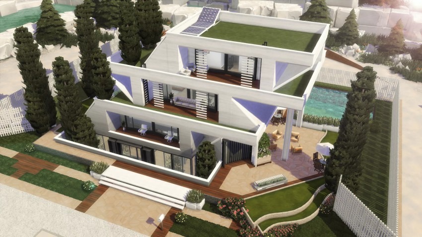 Casas Luxuosas para The Sims 4, Construções para The Sims 4, Casas Márcio MTsims, Construções do MTsims, Casas De Luxo, Casa Vogue no The Sims