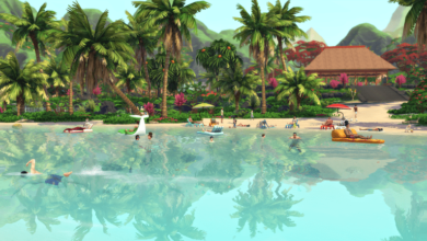 Mod que melhora praia, melhoria para praias no The Sims 4, evento de desova de tartarugas no The Sims 4, bebês nos lotes The Sims 4, Lotes de Praia, Mod de praia The Sims 4