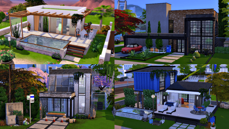 Casa Moderna com Jogo Base, The Sims 4