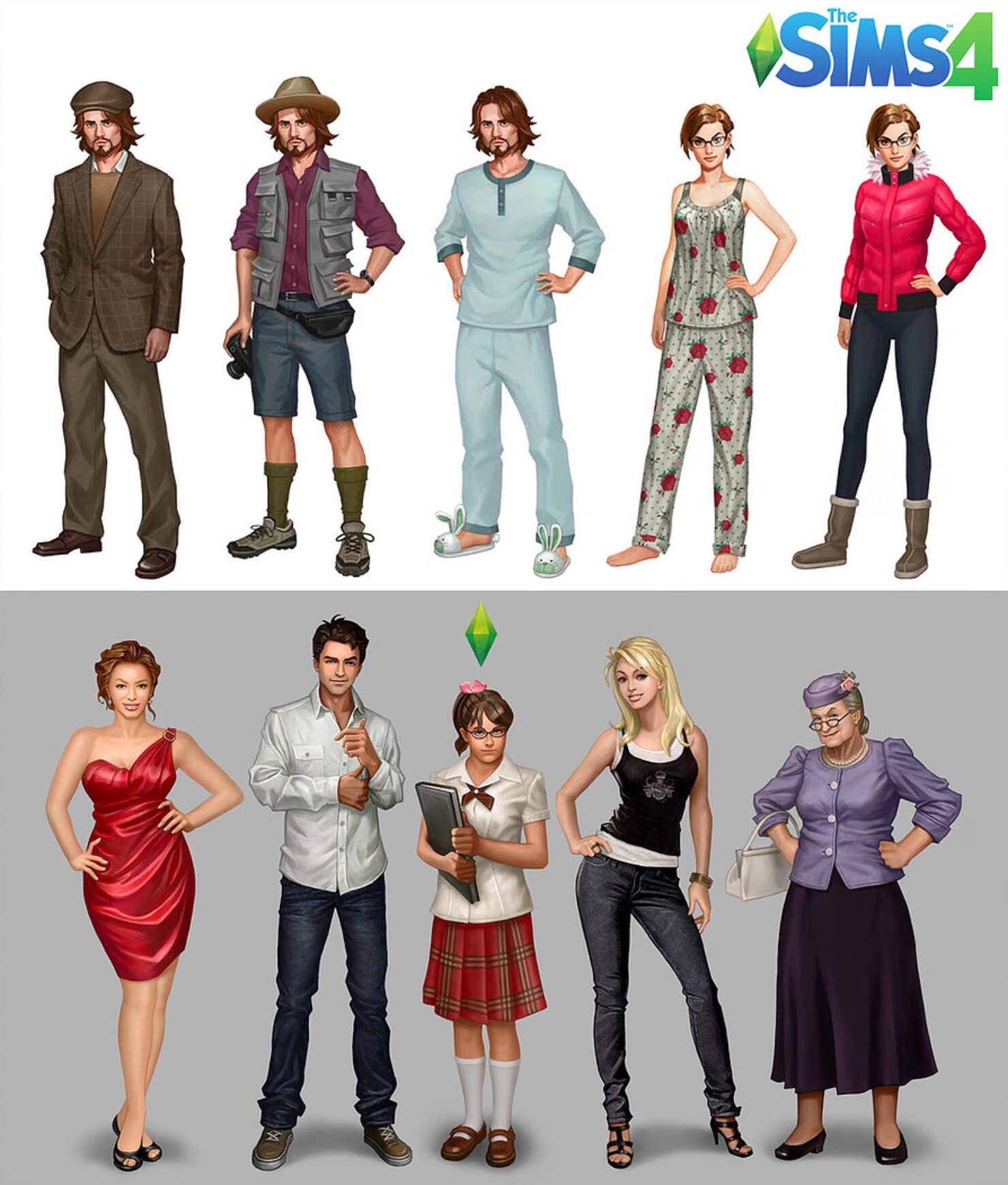 The Sims 4 Protótipo: Novas Imagens Revelam Primeiros Estilos de Sims