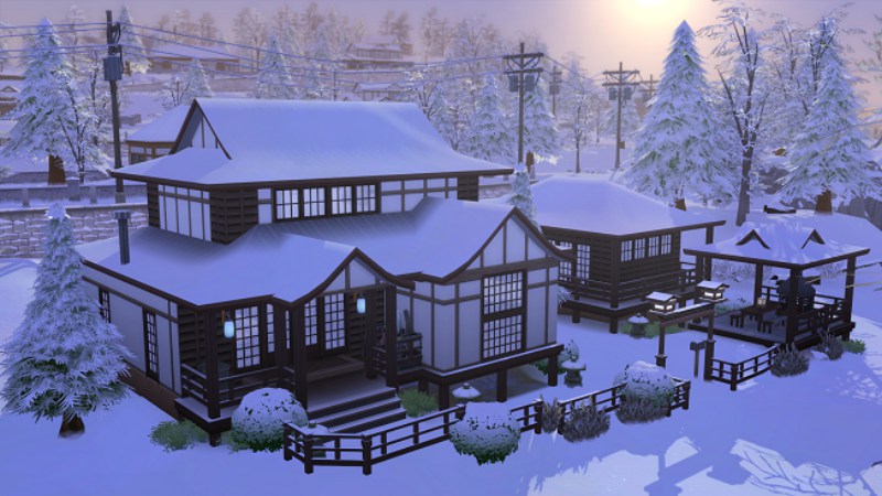 Conheça Todos os Lotes de Monte Komorebi o Mundo do The Sims 4 Diversão na Neve