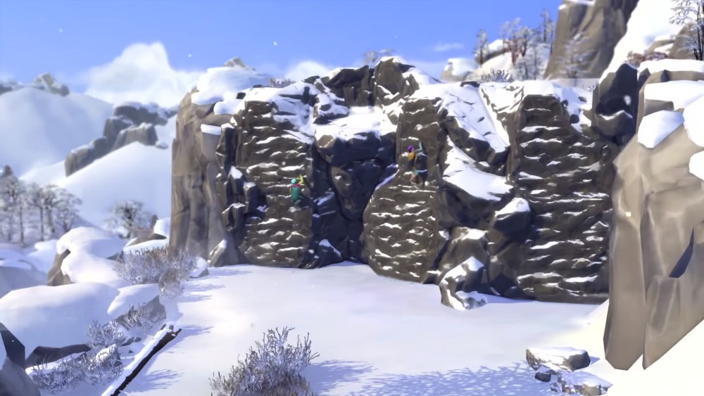 Descubra uma Montanha de Diversão no The Sims 4 Diversão na Neve