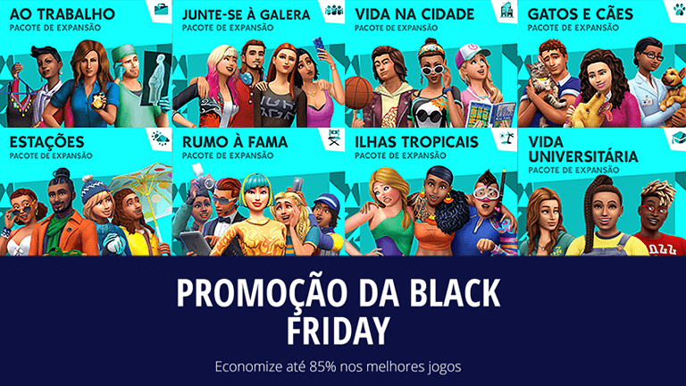 Black Friday na Origin: Ganhe até 88% de desconto no The Sims 4 e