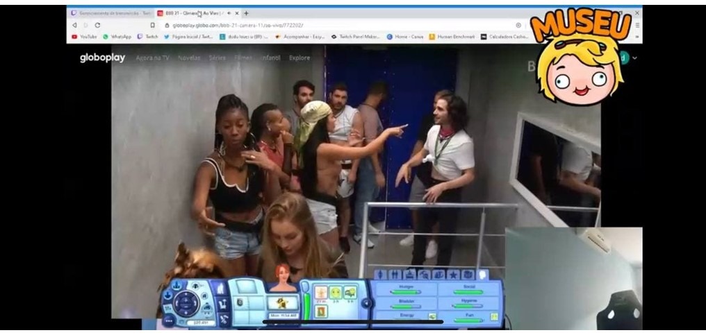 Usuários da Twitch Transmitem o BBB21 ao Vivo Disfarçado de The Sims