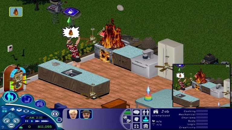 Incêndio The Sims