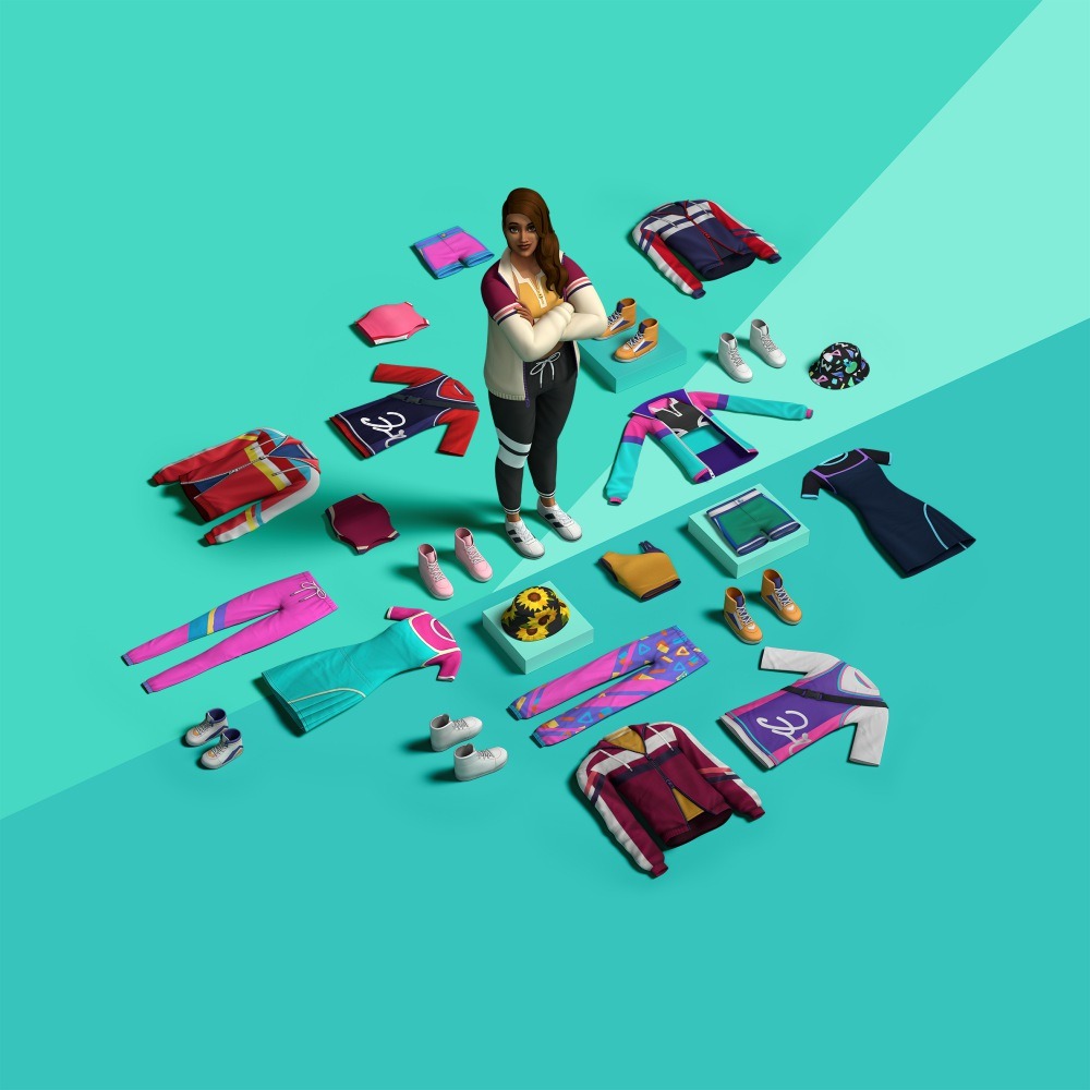 The Sims 4: Logo Capa e Modelos de Arte dos Pacotes Kits