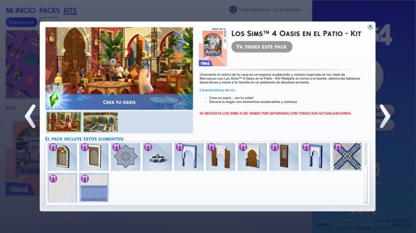 The Sims 4 Kit Oásis no Quintal: Lista Completa de Objetos