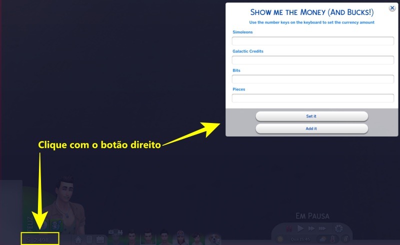 MOD MUDAR AS NECESSIDADES DO SIMS COM UM CLIQUE! (Ui Cheats Extension) - The  Sims 4 