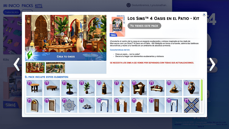 The Sims 4 Kit Oásis no Quintal: Lista Completa de Objetos