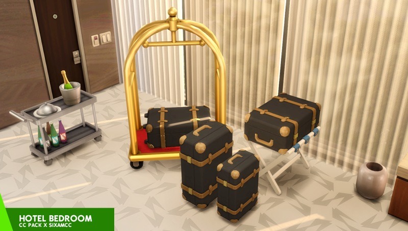 Baixe de Graça o The Sims 4 Quarto de Hotel - CC Pack