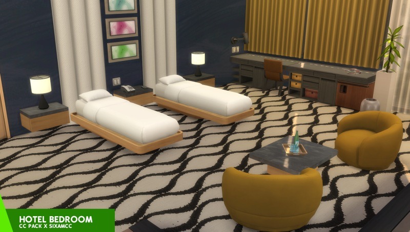 Baixe de Graça o The Sims 4 Quarto de Hotel - CC Pack