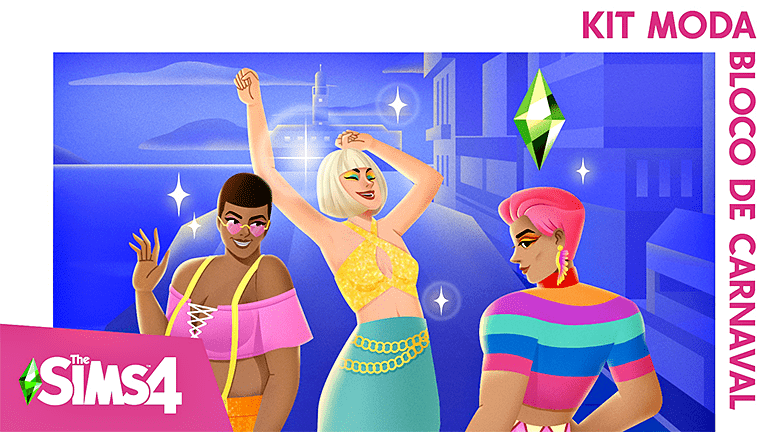 The Sims 4 Kit Moda Bloco de Carnaval de Rua é Lançado!
