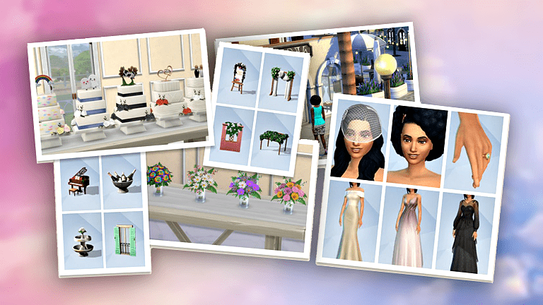 Análise: Guia de Flores e Buquês de Casamento no The Sims 4 Histórias de  Casamento 