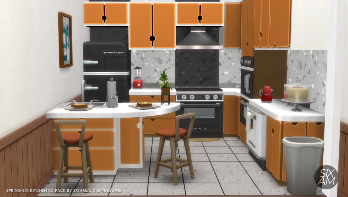 Baixe de Graça o The Sims 4 Cozinha Primavera - CC Pack