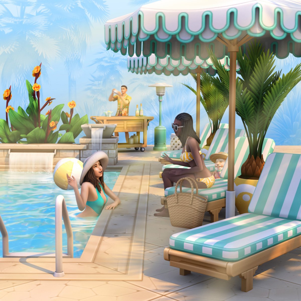 Baixe de Graça o The Sims 4 Diversão na Piscina - CC Pack