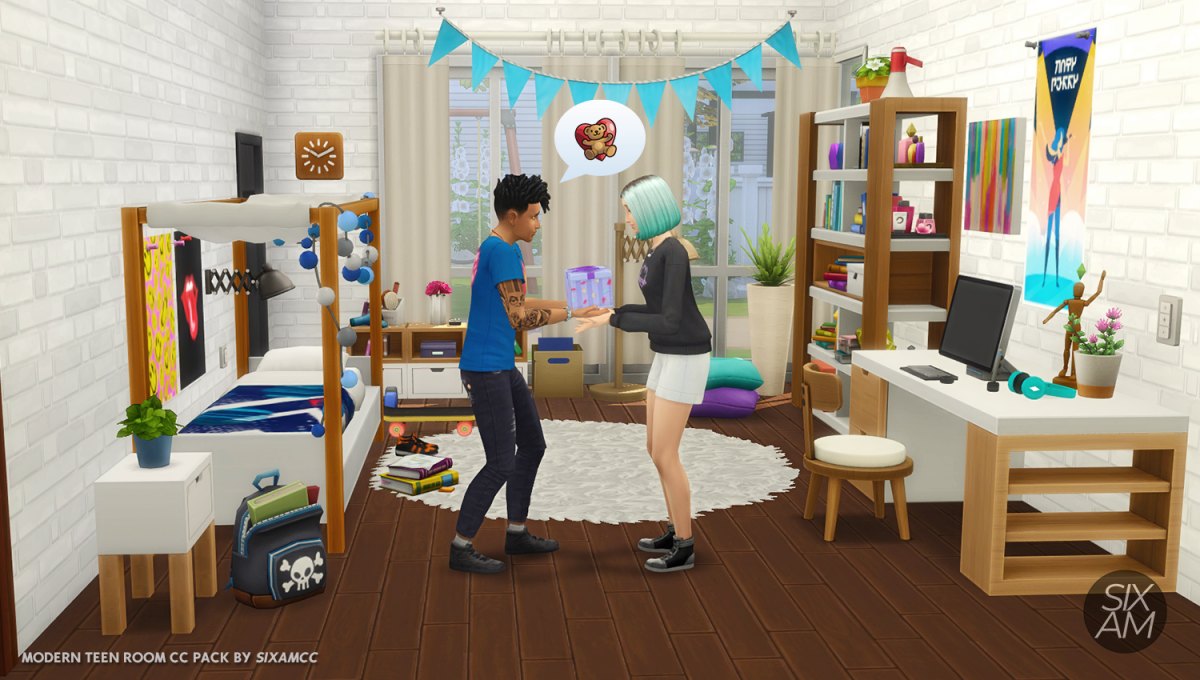 The Sims 4 Quarto Adolescente Moderno é Lançado Gratuitamente