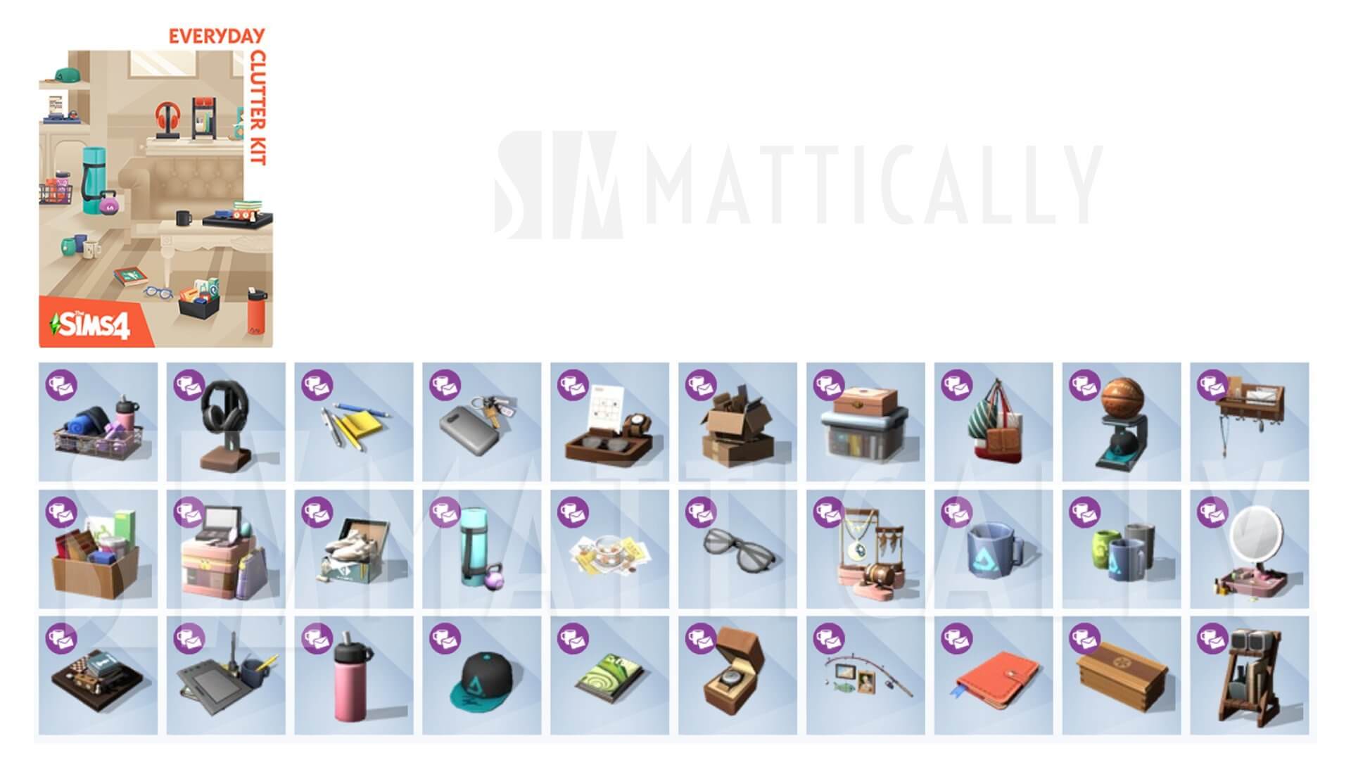 The Sims 4 Kit Tons Pastel e Kit Bazar: Objetos e Capas Revelados