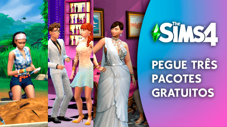 3 PACOTES DO THE SIMS 4 DE GRAÇA* Corre para resgatar o The Sims 4 Ave