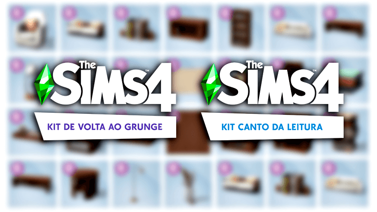 Vazou: Veja Todos os Objetos dos Novos Kits The Sims 4 De Volta ao Grunge e Canto da Leitura