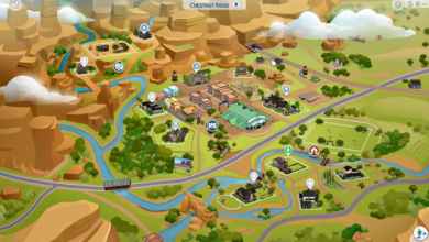 The Sims 4 Tomando as Rédeas: Mapa do Novo Mundo é Revelado