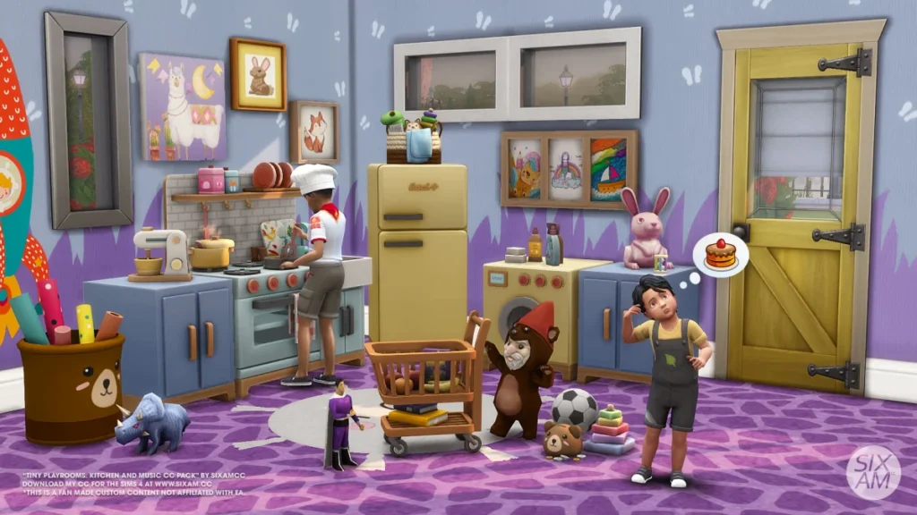 The Sims 4 Brinquedoteca Cozinha & Música Disponível Gratuitamente para Download