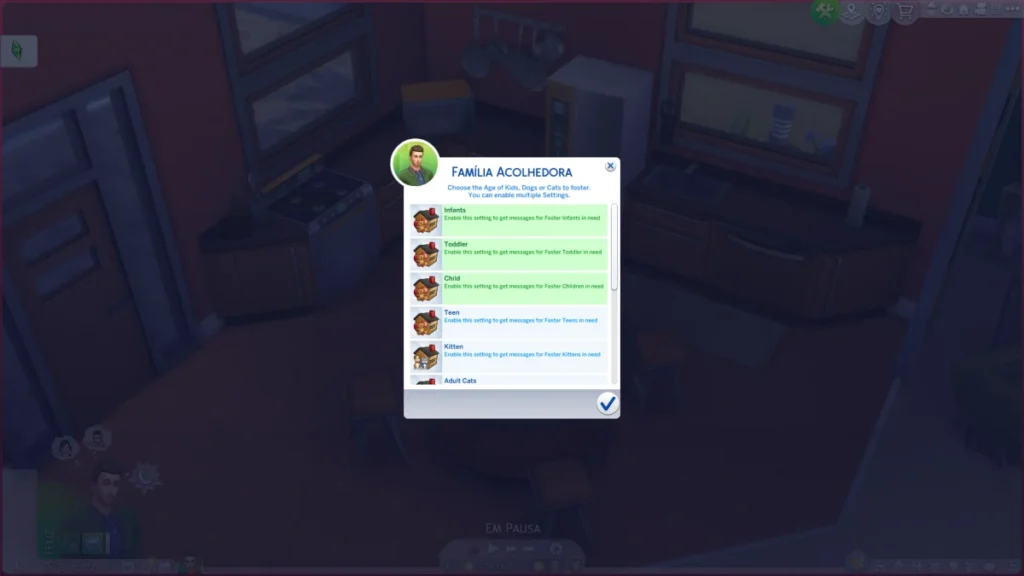 The Sims 4: Mod de Família Acolhedora