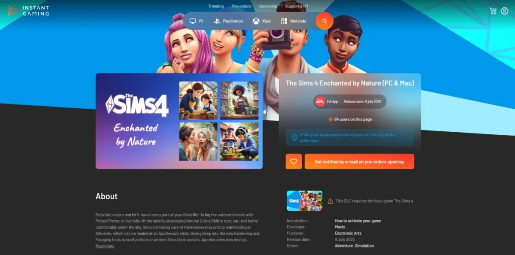 Vazou: The Sims 4 Encantado pela Natureza Deve Ser a Próxima Expansão
