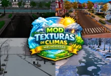 The Sims 4: Mod Texturas de Climas Melhoradas