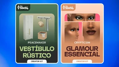 The Sims 4: Creator Kits Vestíbulo Rústico e Glamour Essencial São Lançados