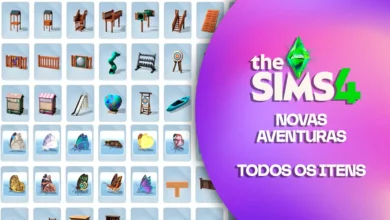 The Sims 4 Novas Aventuras: Todos os Itens do Pacote