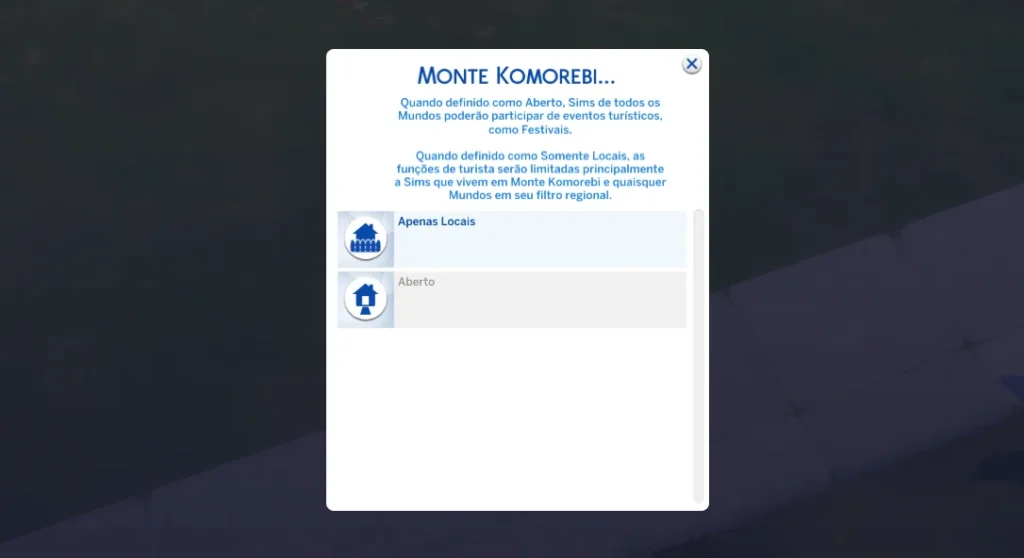 The Sims 4: Mod Região de Origem