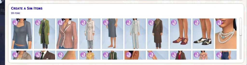 The Sims 4 Kit Estilo Cinematográfico - Itens