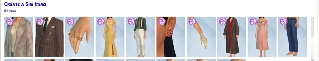 The Sims 4 Kit Estilo Cinematográfico - Itens