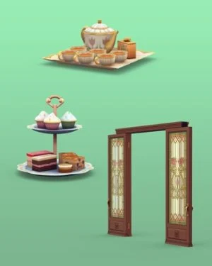 the sims 4 kit hora do cha no solario capa