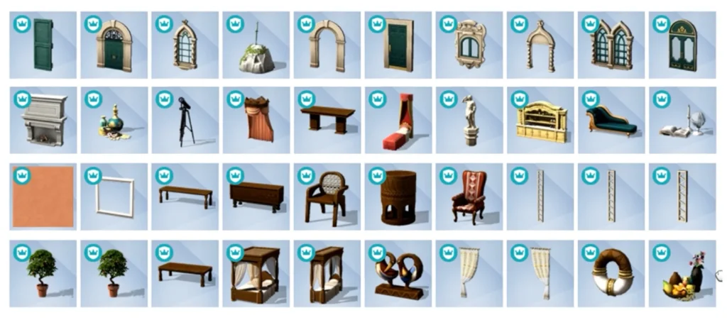 Todos os Itens do The Sims 4 Trono e Glória: Prévia Completa