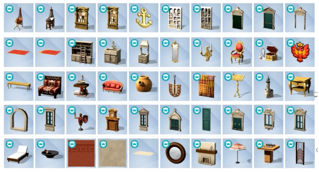 Todos os Itens do The Sims 4 Trono e Glória: Prévia Completa