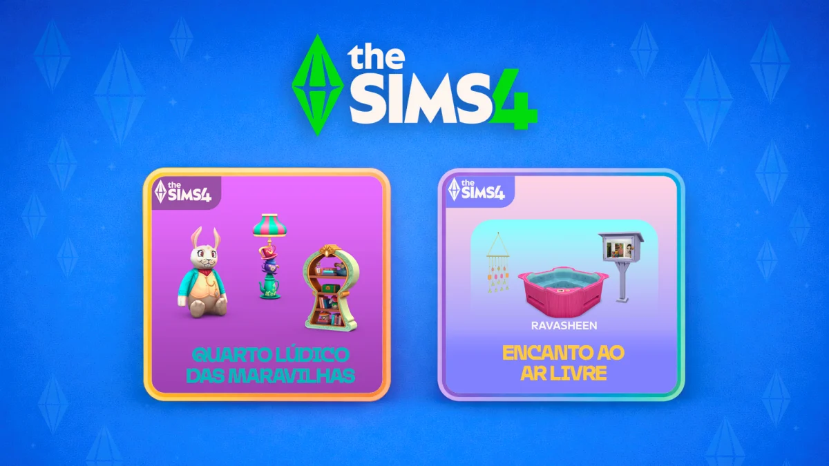 the sims 4 kit encanto ao ar livre e quarto ludico das criancas sao lancados