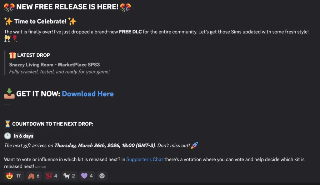 Marketplace do The Sims 4 é Crackeado