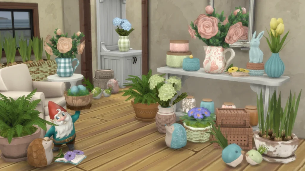 The Sims 4 Plantas e Decoração de Chale de Primavera