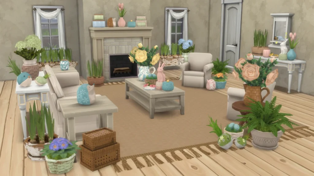 The Sims 4 Plantas e Decoração de Chale de Primavera